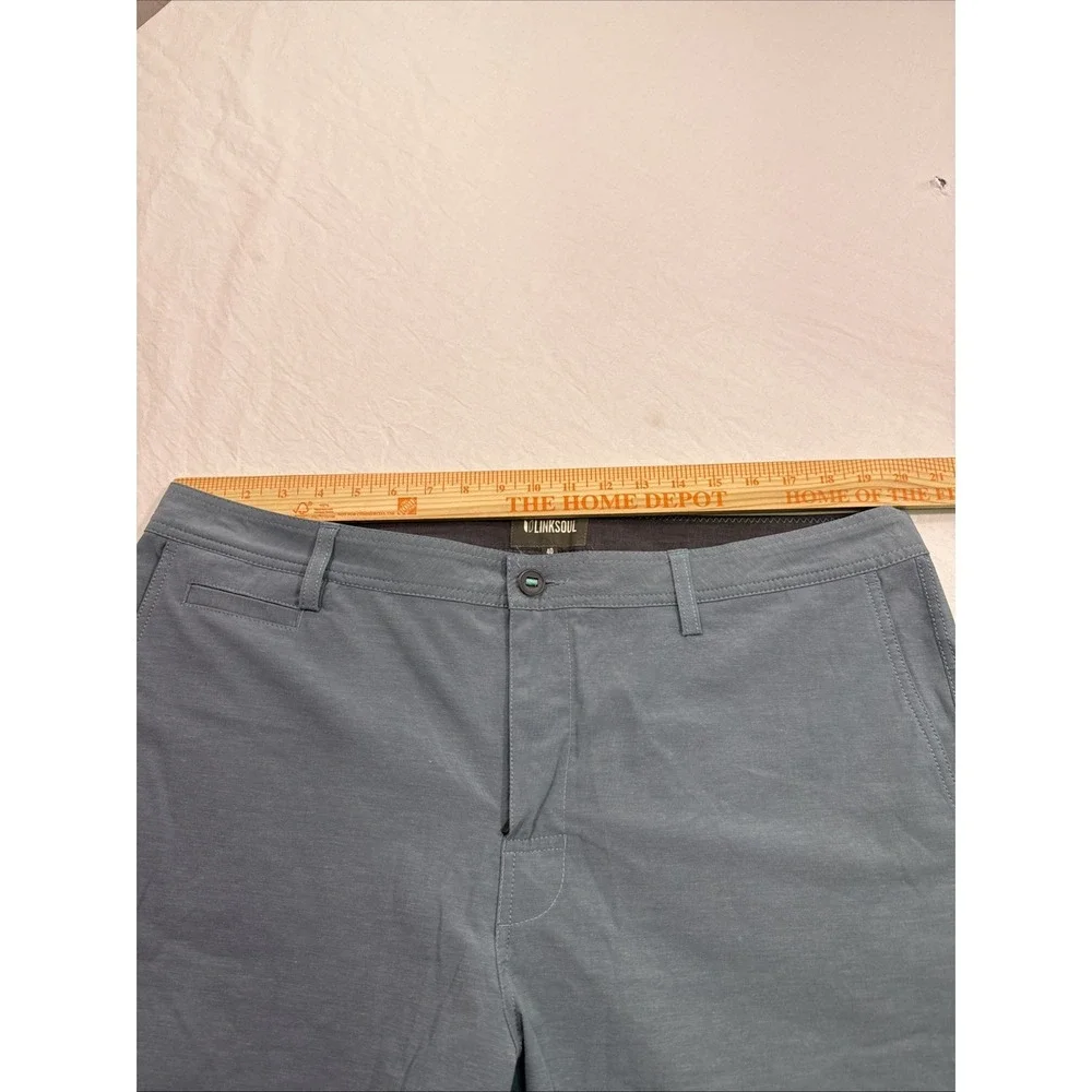LINKSOUL Boardwalker Hybrid Shorts Men 40  BLUE Grn 8